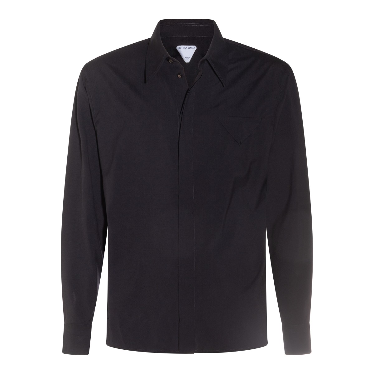 BLACK WOOL SHIRT