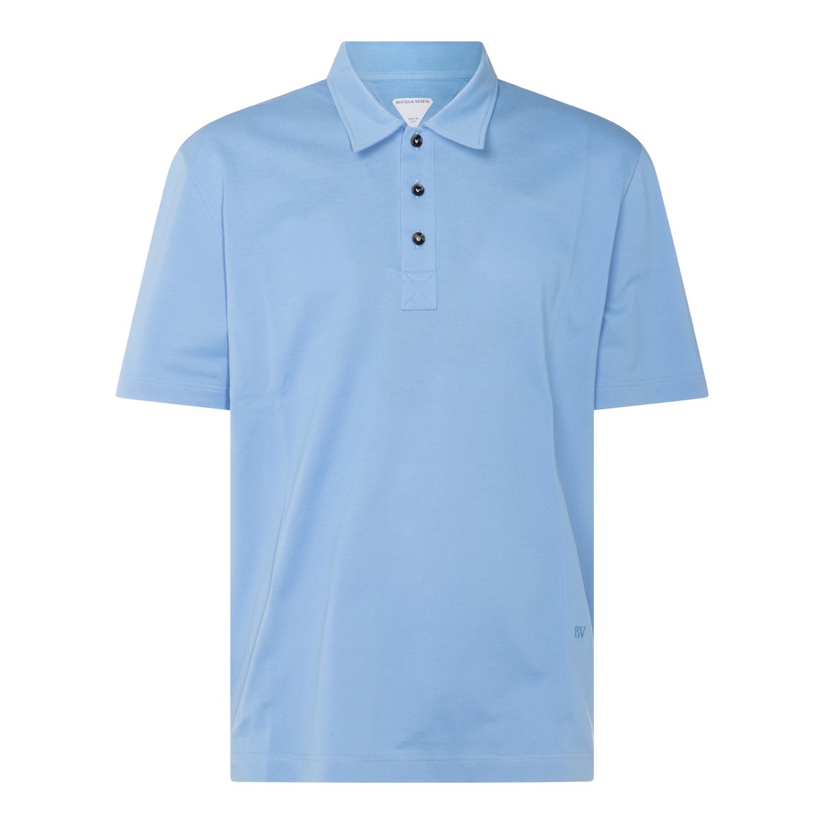 LIGHT BLUE COTTON POLO SHIRT