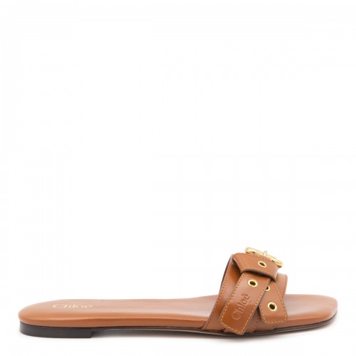 BROWN LEATHER SANDAL