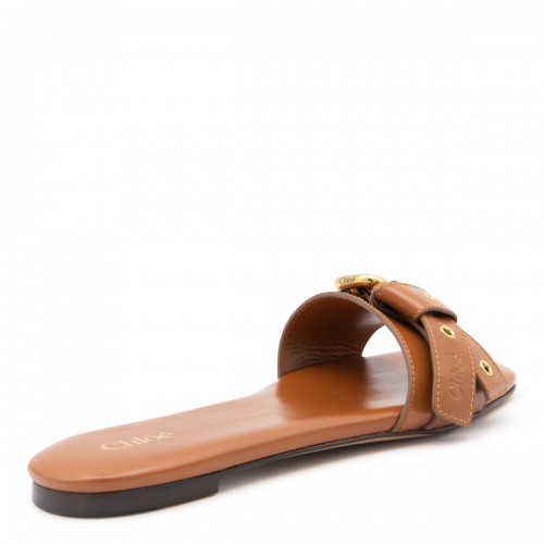 BROWN LEATHER SANDAL