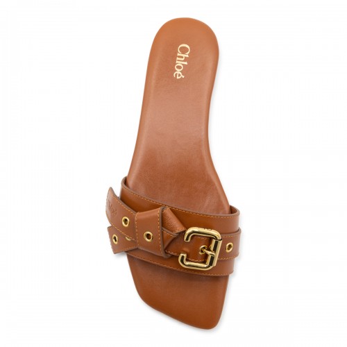 BROWN LEATHER SANDAL