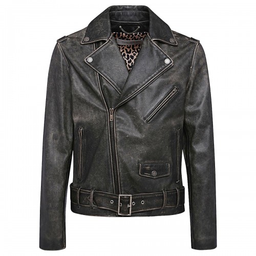 BLACK LEATHER JACKET