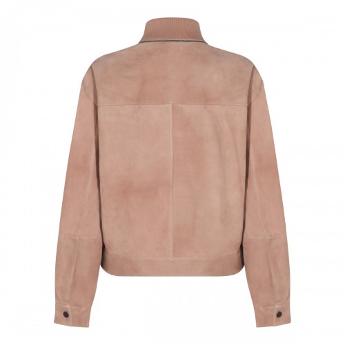 BEIGE LEATHER JACKET