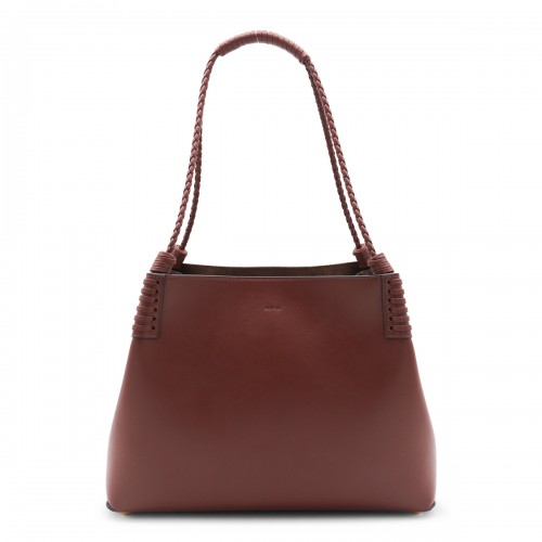 BROWN LEATHER SHOULDER BAG