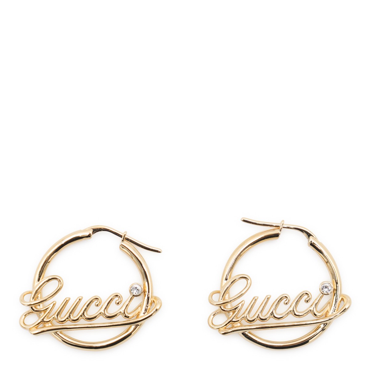 GOLD TONE BRASS EARRINGS