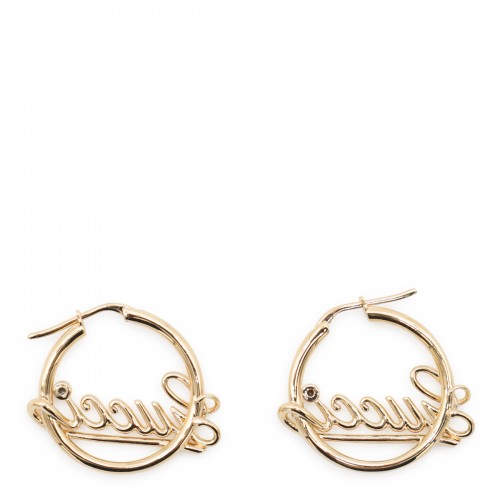 GOLD TONE BRASS EARRINGS