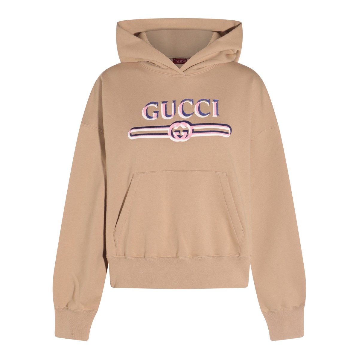 BEIGE COTTON SWEATSHIRT