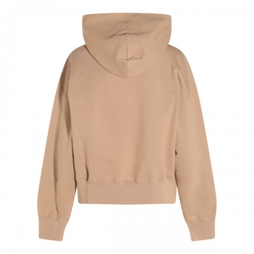 BEIGE COTTON SWEATSHIRT