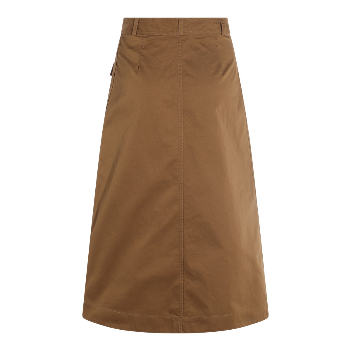 BROWN COTTON SKIRT