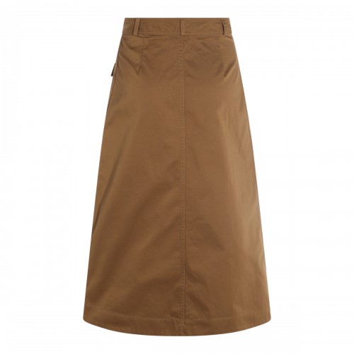 BROWN COTTON SKIRT