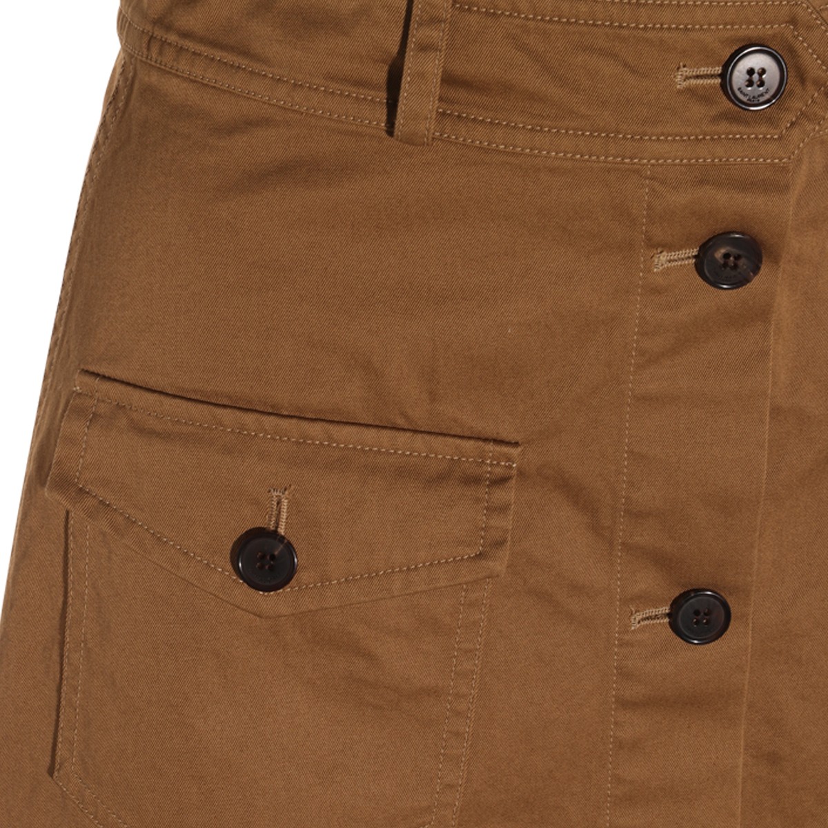 BROWN COTTON SKIRT