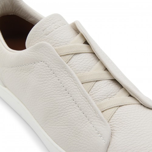 WHITE LEATHER SNEAKERS