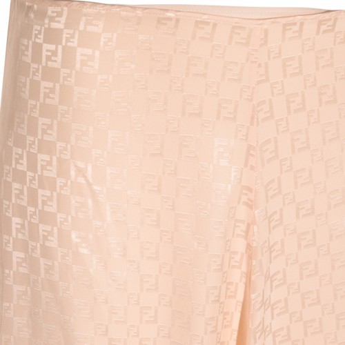 PINK BEIGE SILK SKIRT