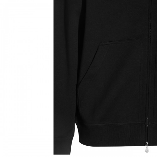 BLACK COTTON SWEATSHIRT