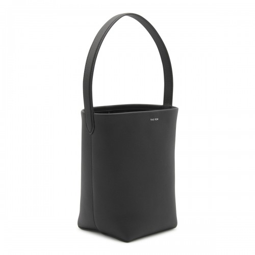 BLACK SMALL N/S PARK LEATHER TOTE BAG