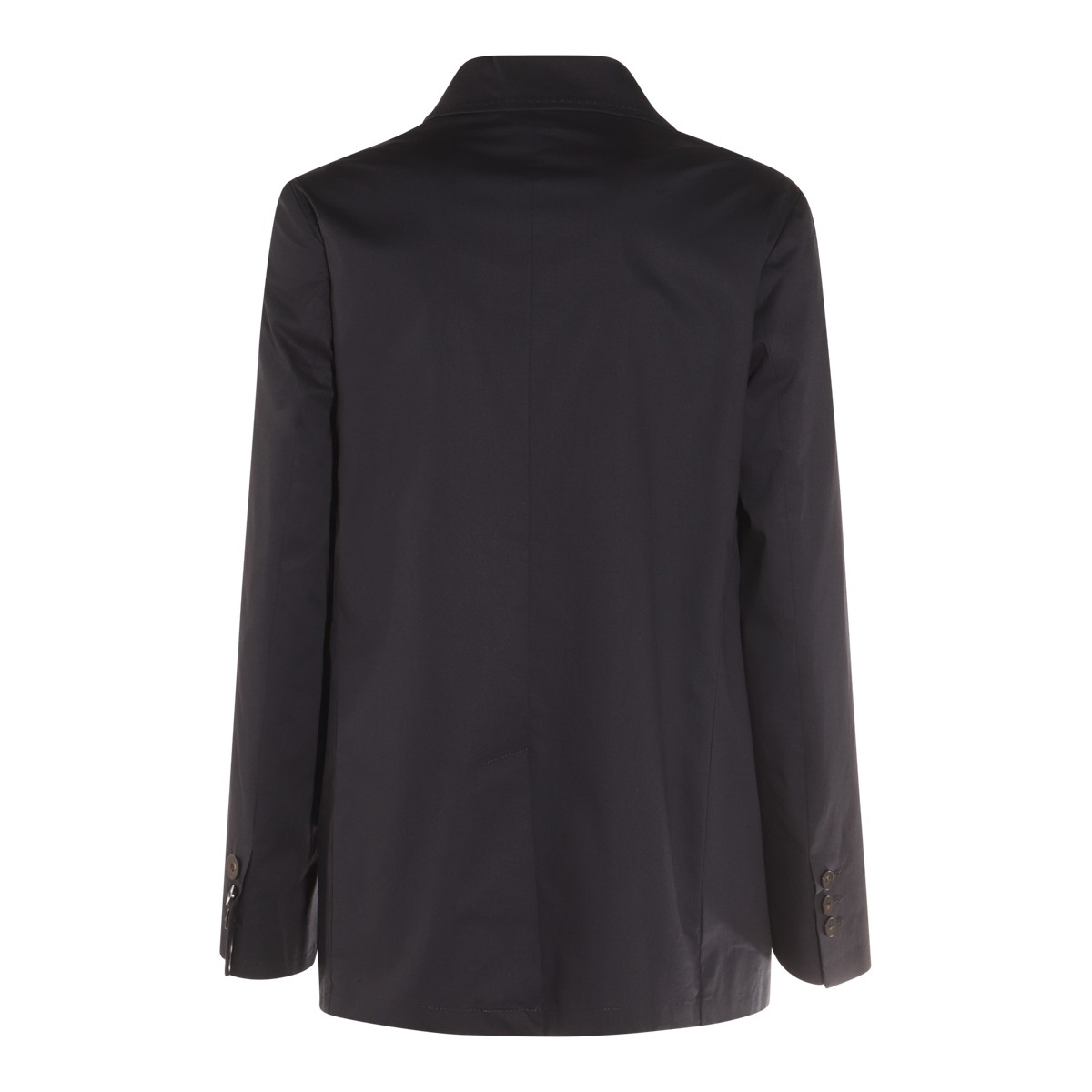 ジャケット MONTEDORO BLACK LINEN CASUAL JACKET BLACK LINEN CASUAL JACKET
