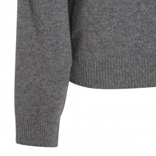 GREY WOOL KNITWEAR