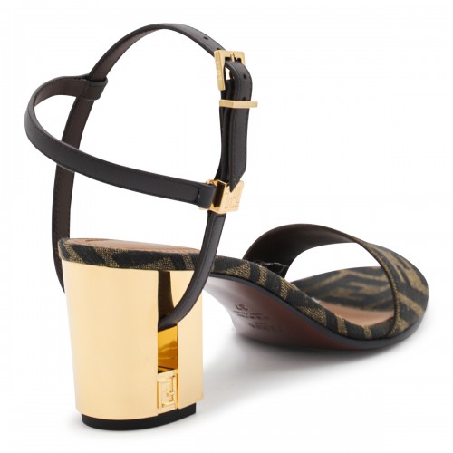 TOBACCO LEATHER SANDALS