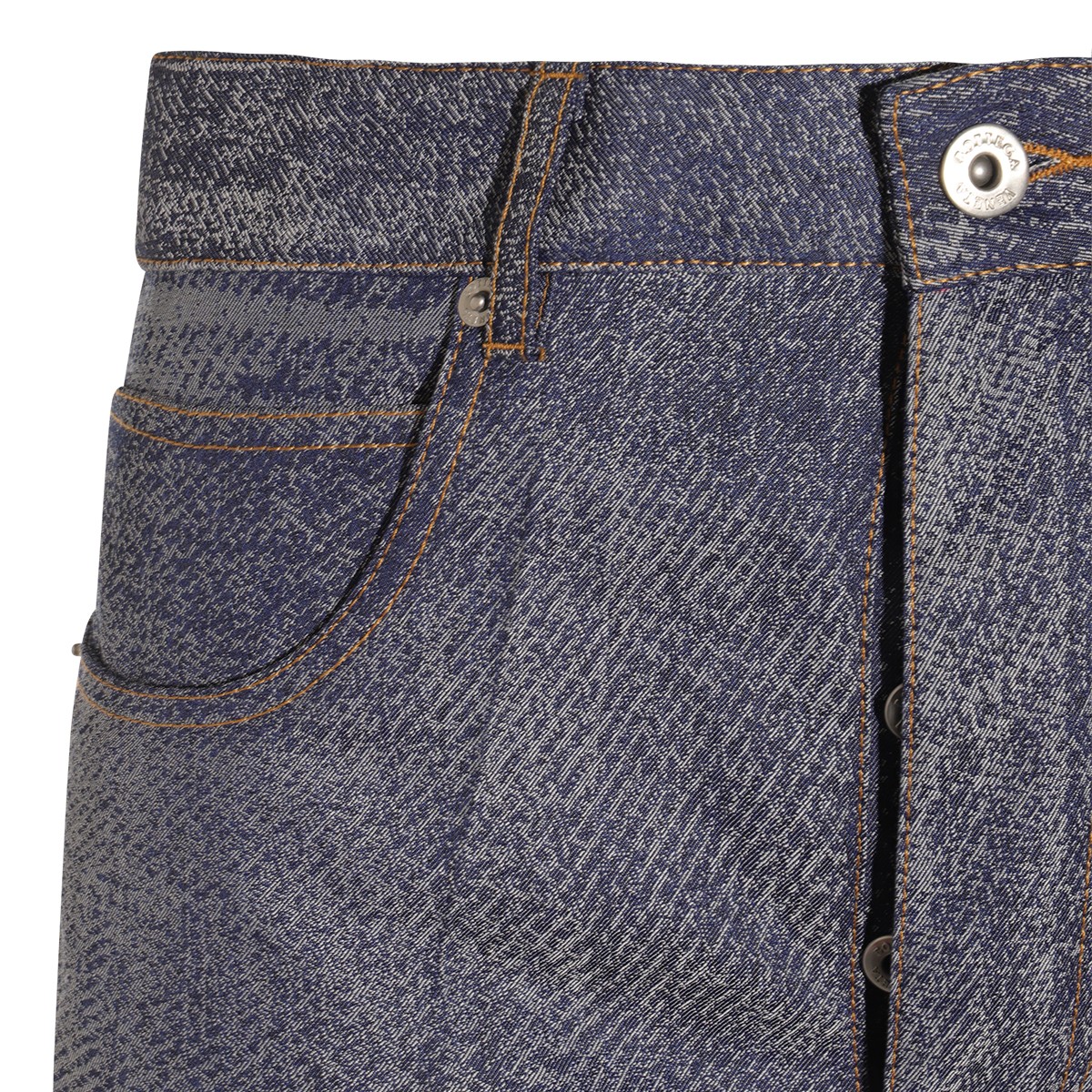 BLUE AND WHITE WOOL JEANS BLUE AND WHITE WOOL JEANS