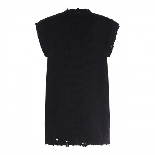 BLACK WOOL KNITWEAR