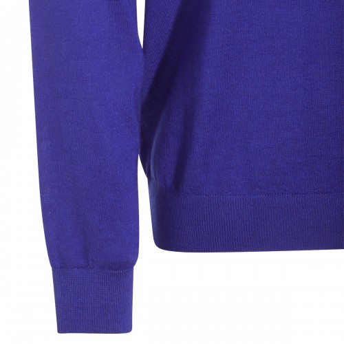 BLUE WOOL KNITWEAR