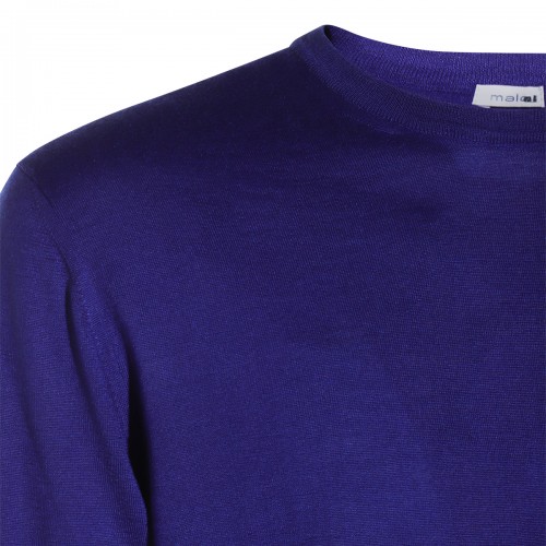 BLUE WOOL KNITWEAR