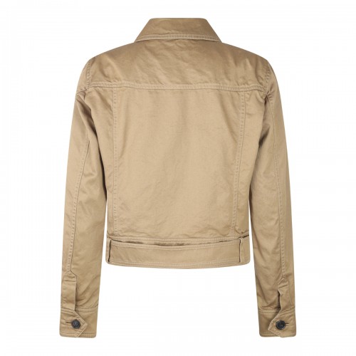 BEIGE COTTON CASUAL JACKET 2