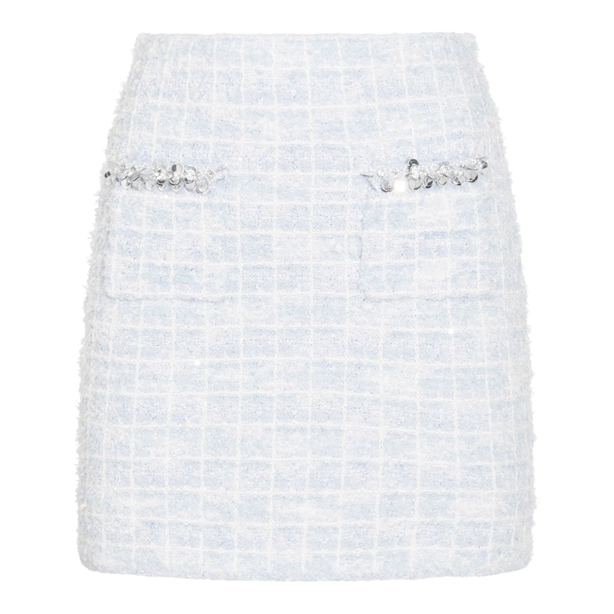 LIGHT BLUE MINI SKIRT