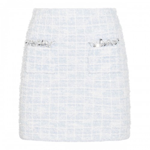 LIGHT BLUE MINI SKIRT