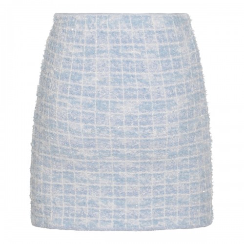 LIGHT BLUE MINI SKIRT