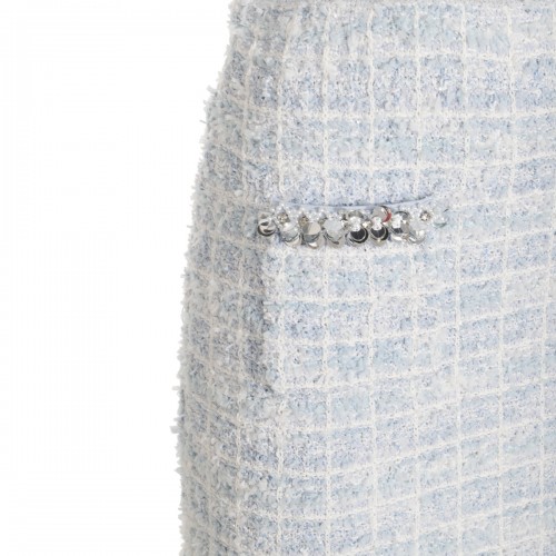 LIGHT BLUE MINI SKIRT