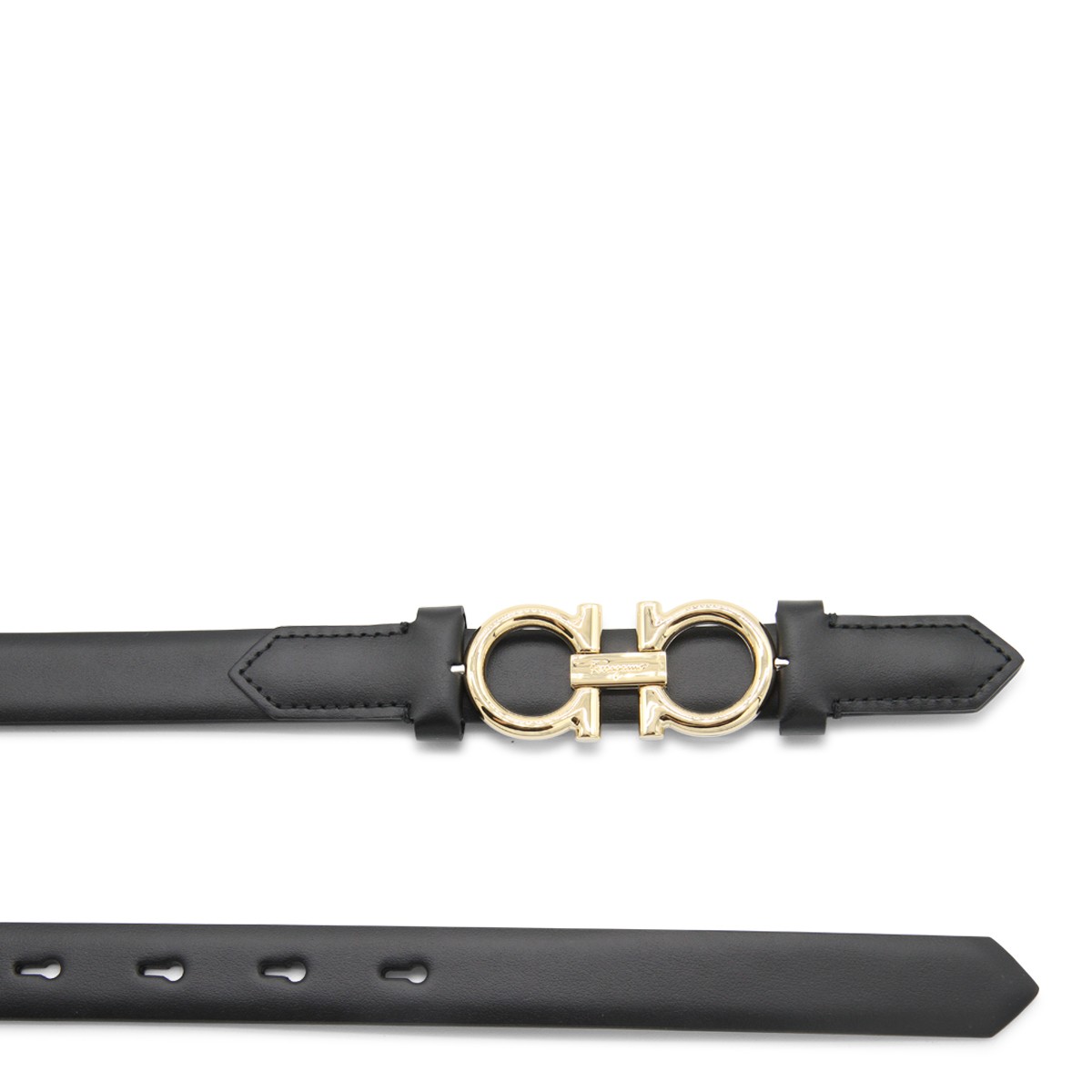 BLACK LEATHER BELT