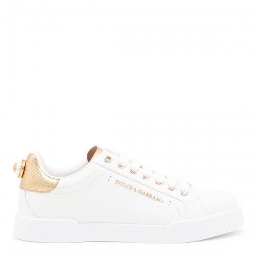 WHITE LEATHER SNEAKERS