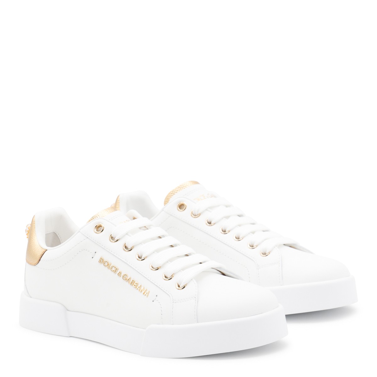 WHITE LEATHER SNEAKERS