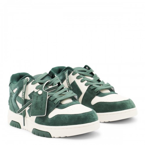 GREEN LEATHER OUT OF OFFICE SNEAKERS