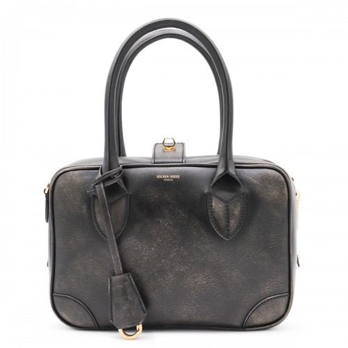 UDED BLACK LEATHER TOP HANDLE BAG