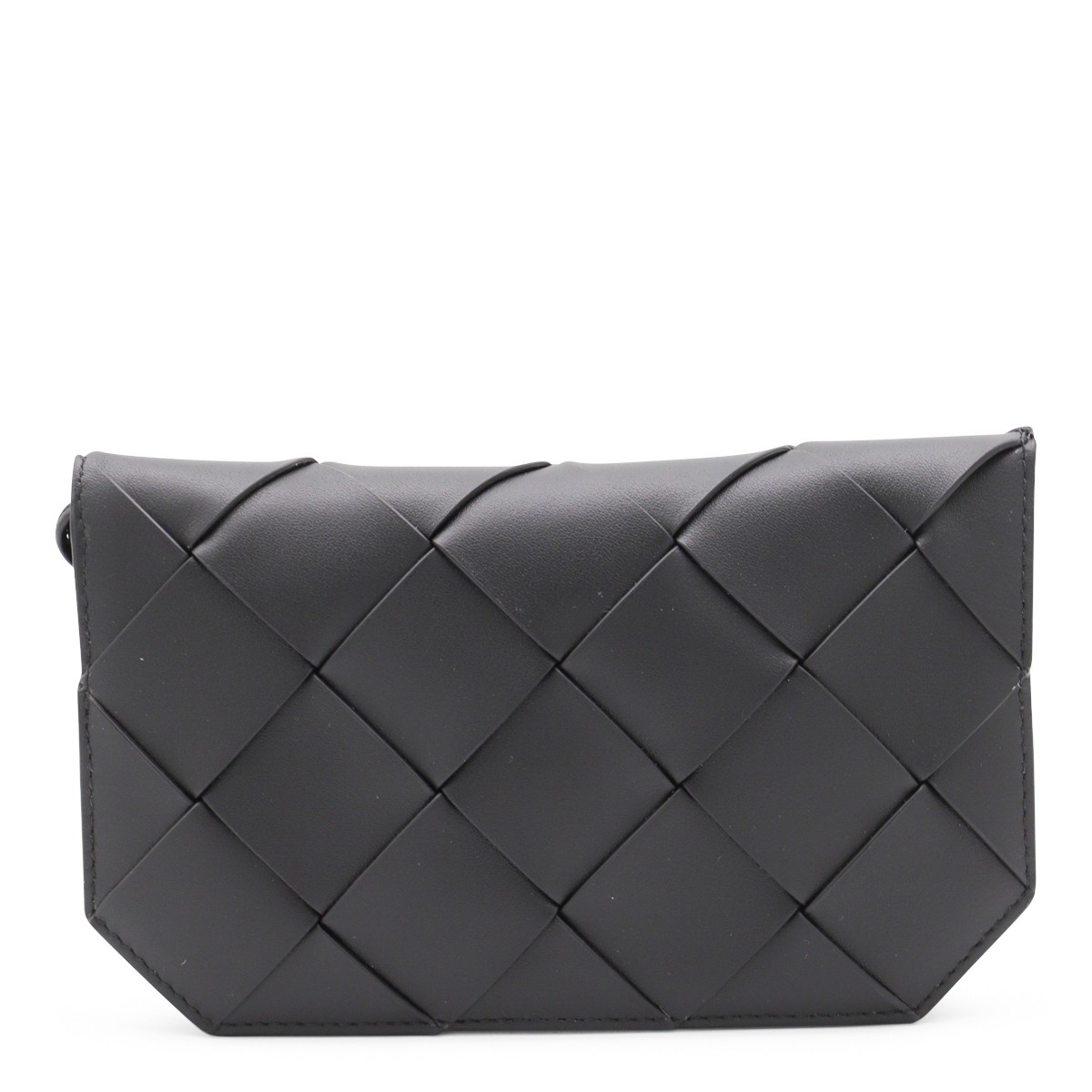 BLACK LEATHER DIAGO LONG WALLET