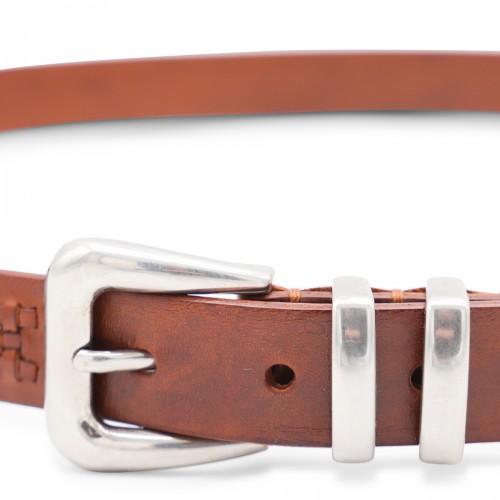 TOBACCO LEATHER BELT