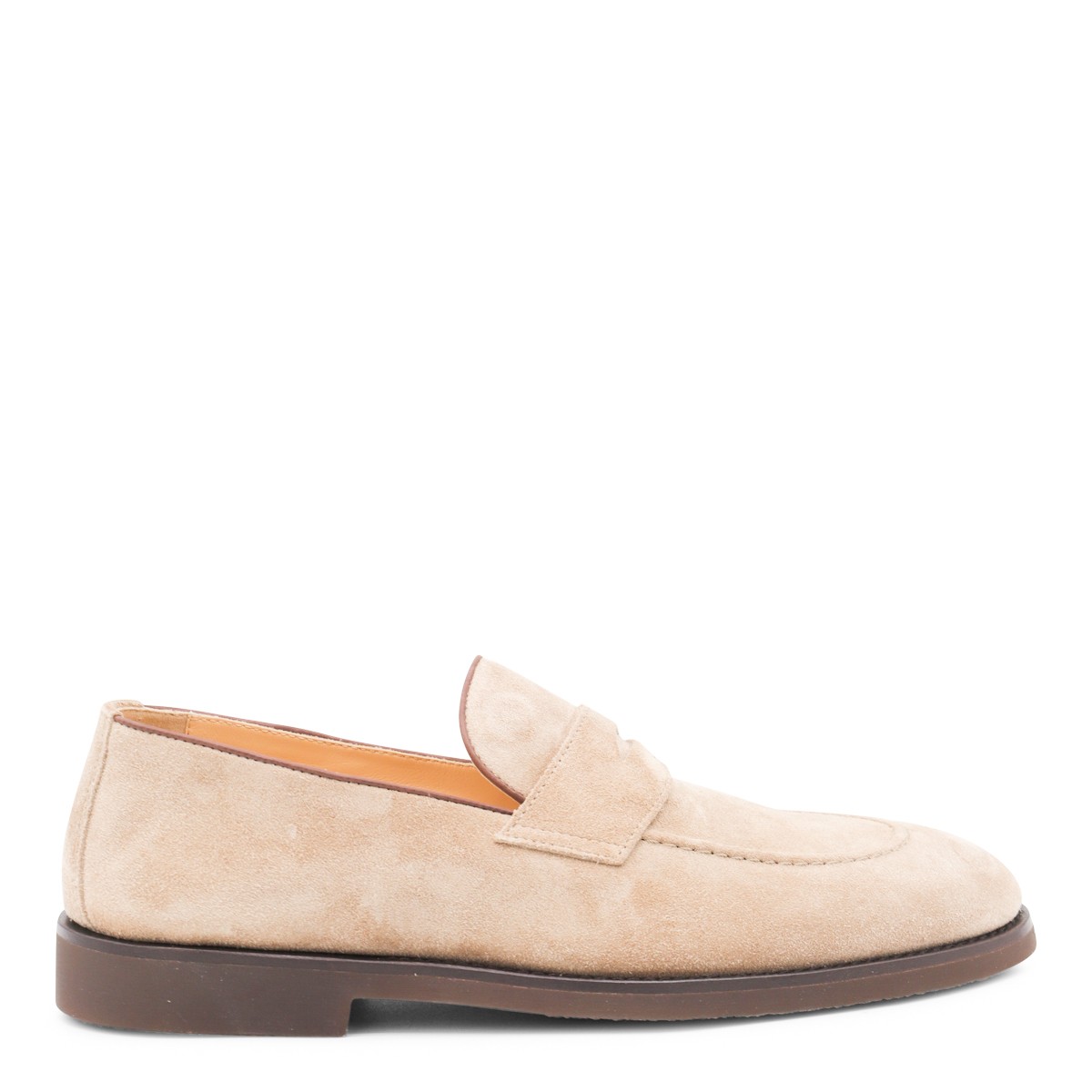 LIGHT BEIGE LEATHER LOAFERS