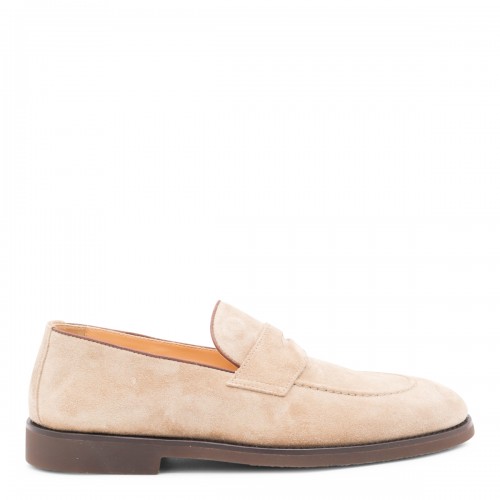 LIGHT BEIGE LEATHER LOAFERS