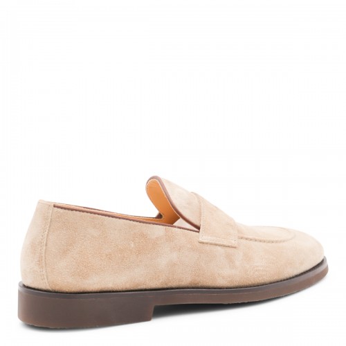 LIGHT BEIGE LEATHER LOAFERS