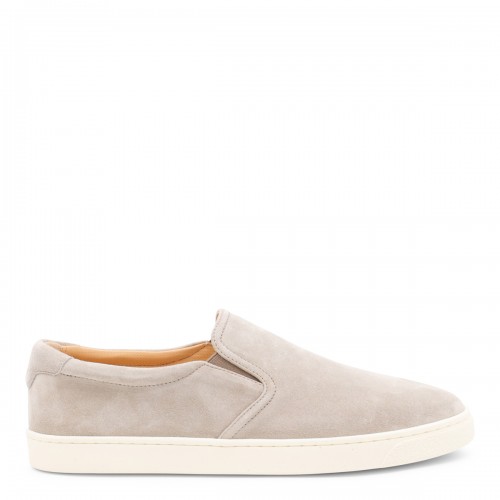 BEIGE LEATHER SNEAKERS