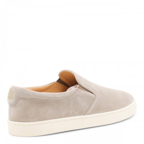 BEIGE LEATHER SNEAKERS