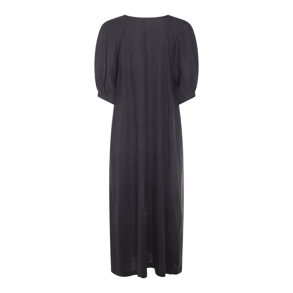 DARK BLUE LINEN MAXI DRESS