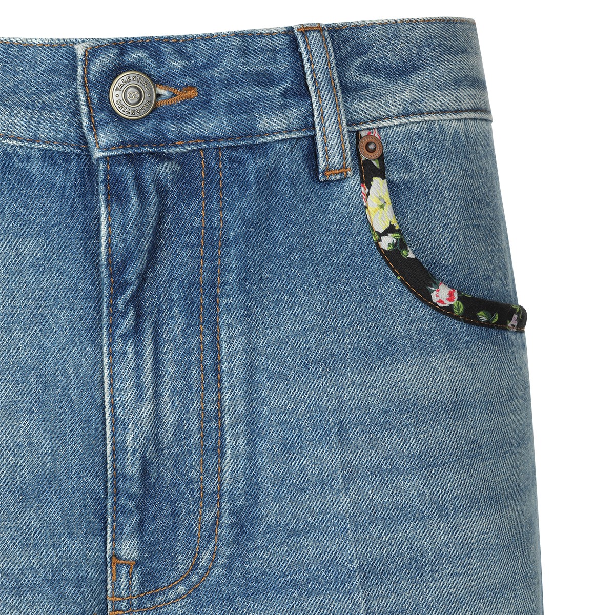 BLUE COTTON DENIM JEANS BLUE COTTON DENIM JEANS