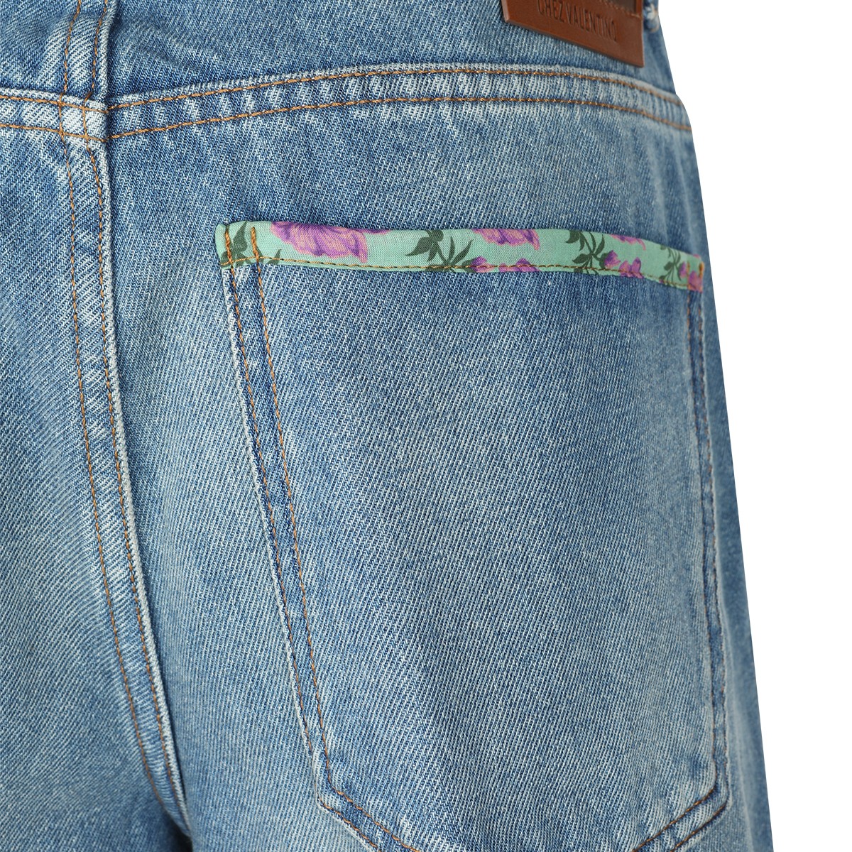 BLUE COTTON DENIM JEANS BLUE COTTON DENIM JEANS