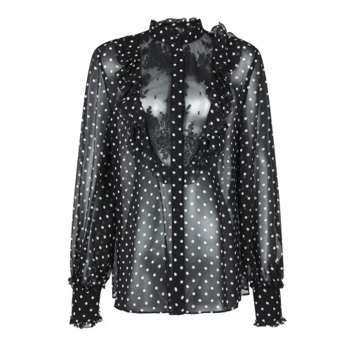 BLACK SILK SHIRT