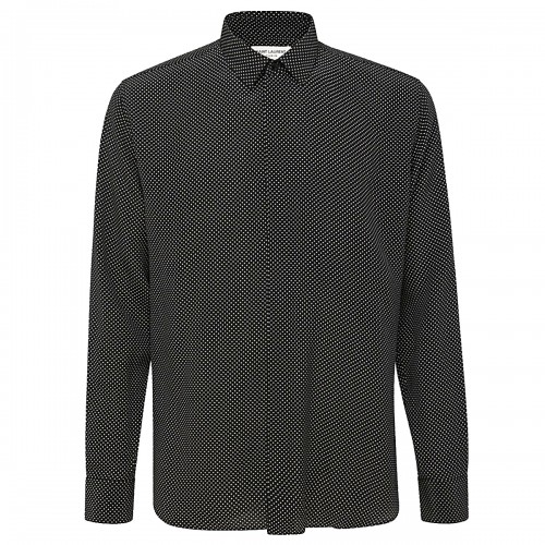 BLACK SILK SHIRT