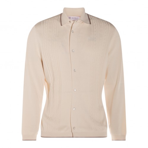 BEIGE COTTON KNITWEAR