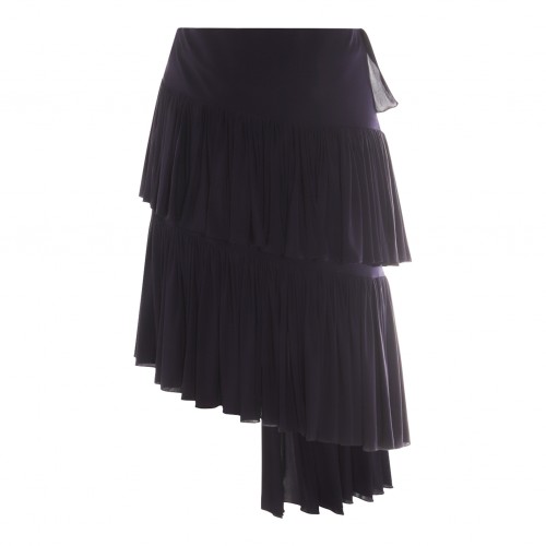 BLACK VISCOSE SKIRT 2